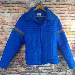 Vtg Roffe Puffer Ski Snow Jacket Sz XL